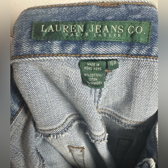 Vintage Lauren Jeans Co. Ralph Lauren Women’s 16W Bootcut Straight Leg Jeans - Picture 4 of 5